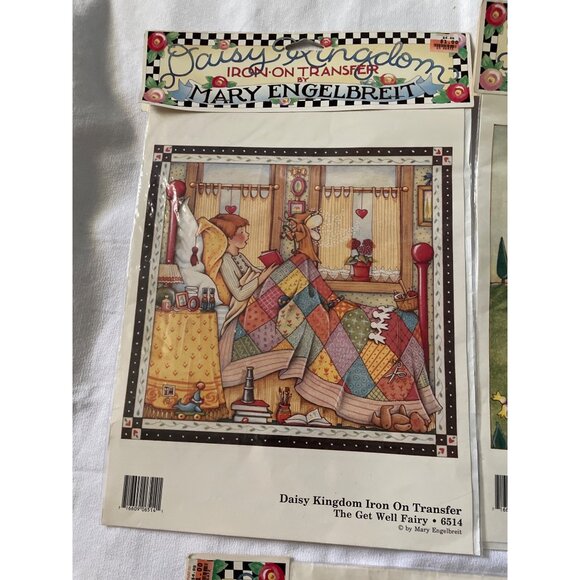 Mary Engelbreit Daisy Kingdom Iron-On Transfers Set Of 3: Little Boy Airplane Th - Picture 4 of 6